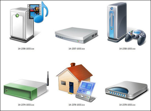 Windows 7設備高清多圖標