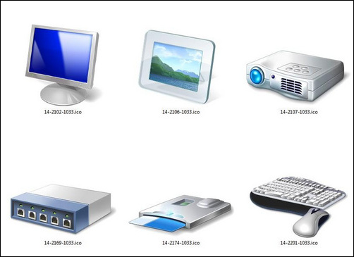 Windows 7設備高清多圖標