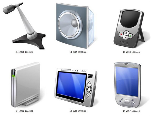 Windows 7設備高清多圖標