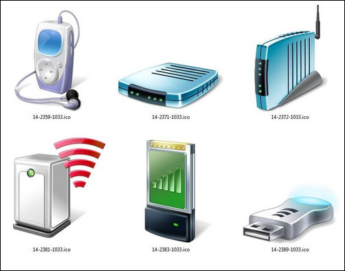 Windows 7設備高清多圖標