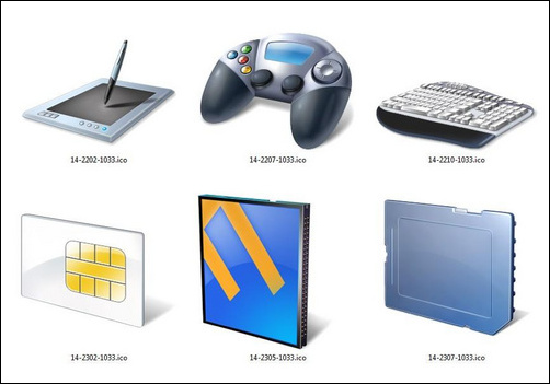 Windows 7設備高清多圖標