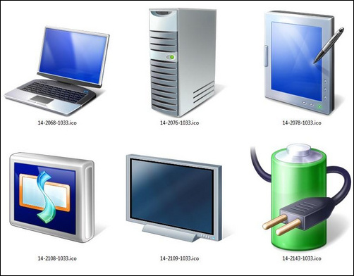 Windows 7設備高清多圖標